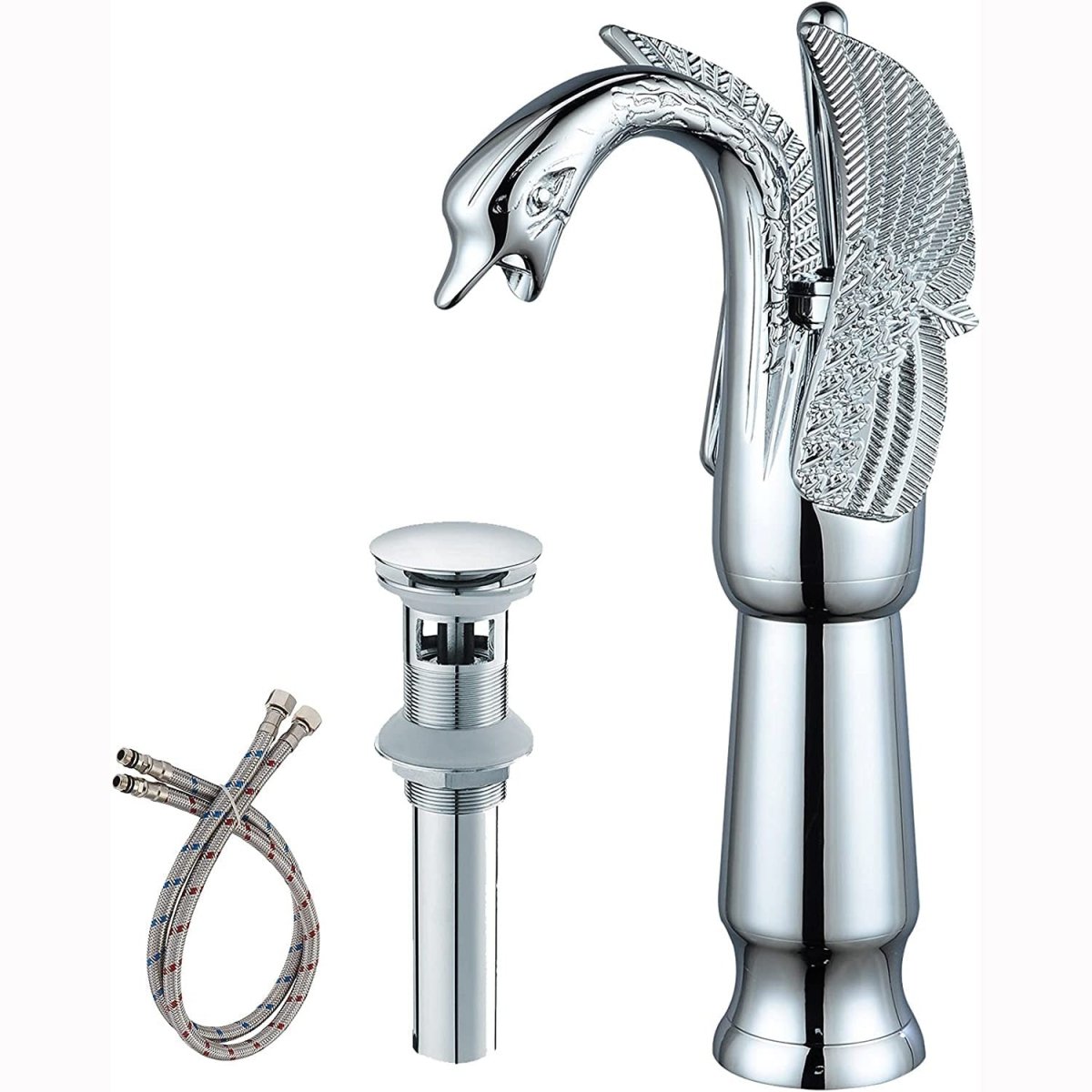 Swan Single Hole 1-Handle Bathroom Faucet Polished Chrome