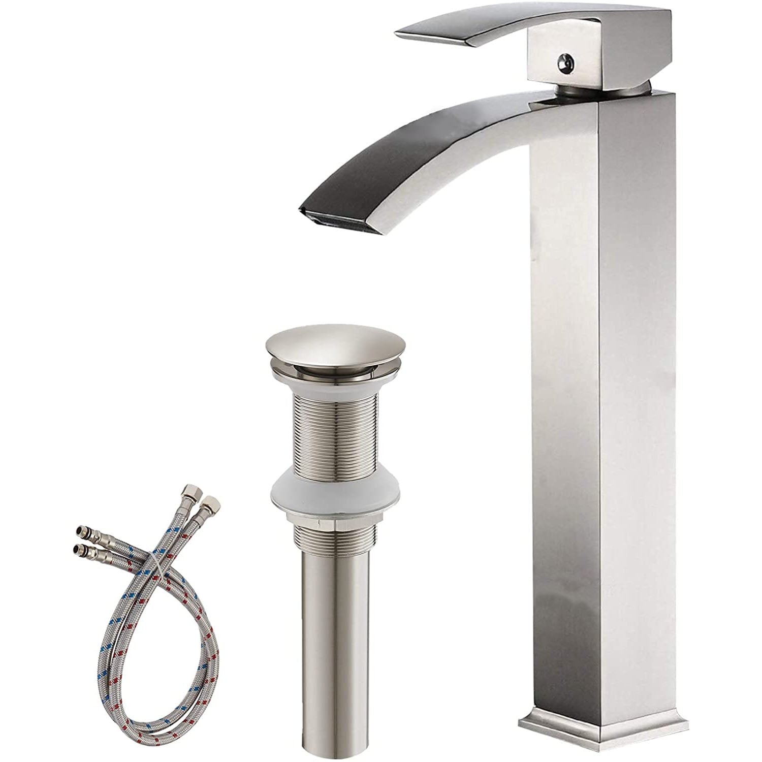 Single Hole Single Handle Bathroom Faucet Brushed Nickel