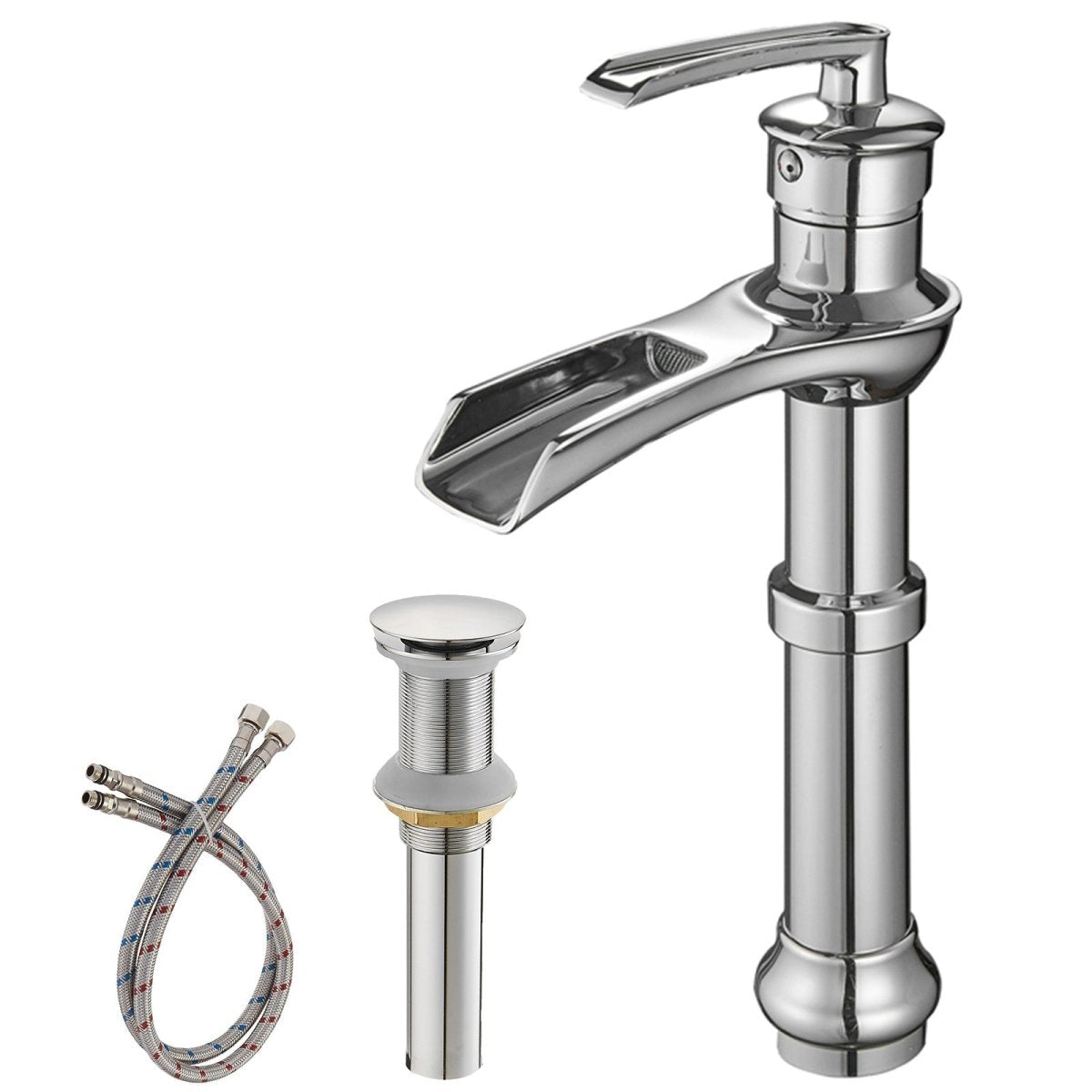 Single Hole Single-Handle Bathroom Faucet Chrome