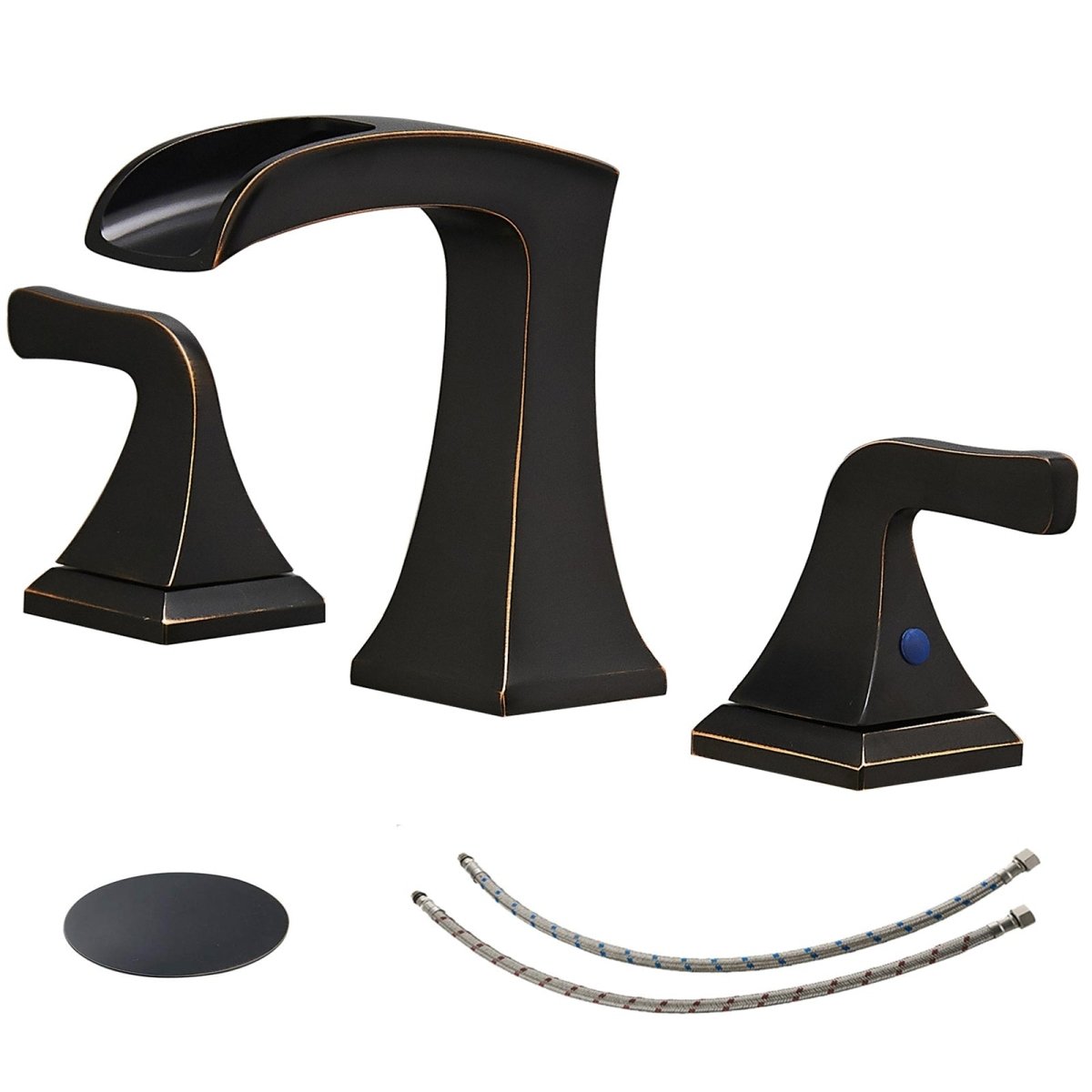 8 in 2-Handle Waterfall Bathroom Faucet Oil Rubbed Bronze