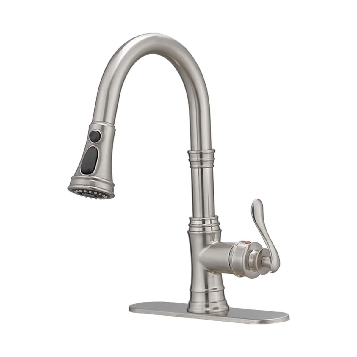 1-Handle Pull-Down Sprayer 3 Spray Kitchen Faucet Nickel