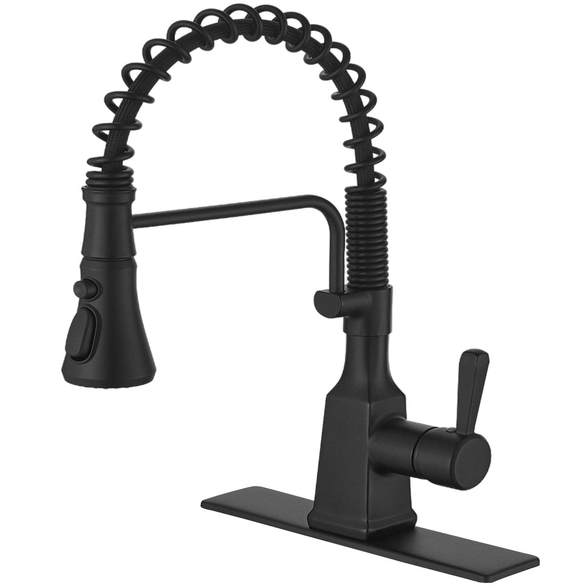 Single-Hole Sprayer 3 Spray Kitchen Faucet Black