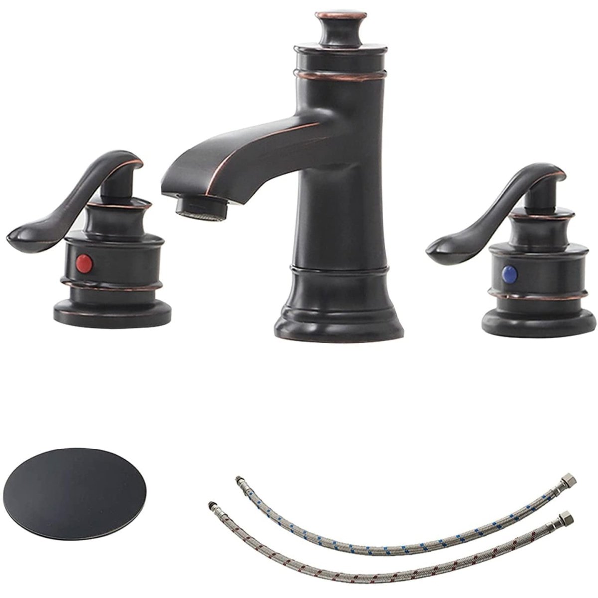 8 in Double Handle Bathroom Faucet Oil Rubbed Bronze