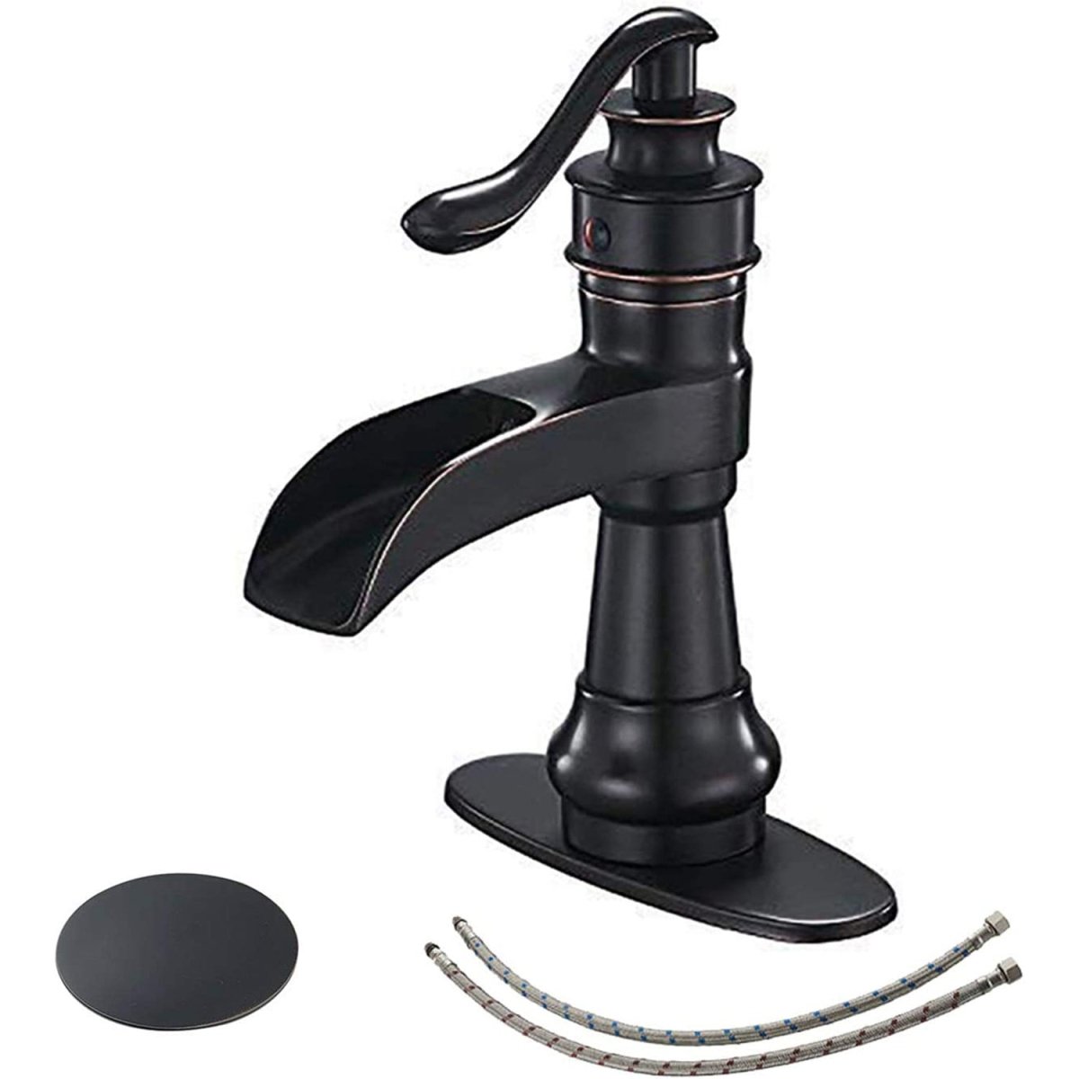 Waterfall Sing Hole Bathroom Faucet Oil Rubbed Bronze