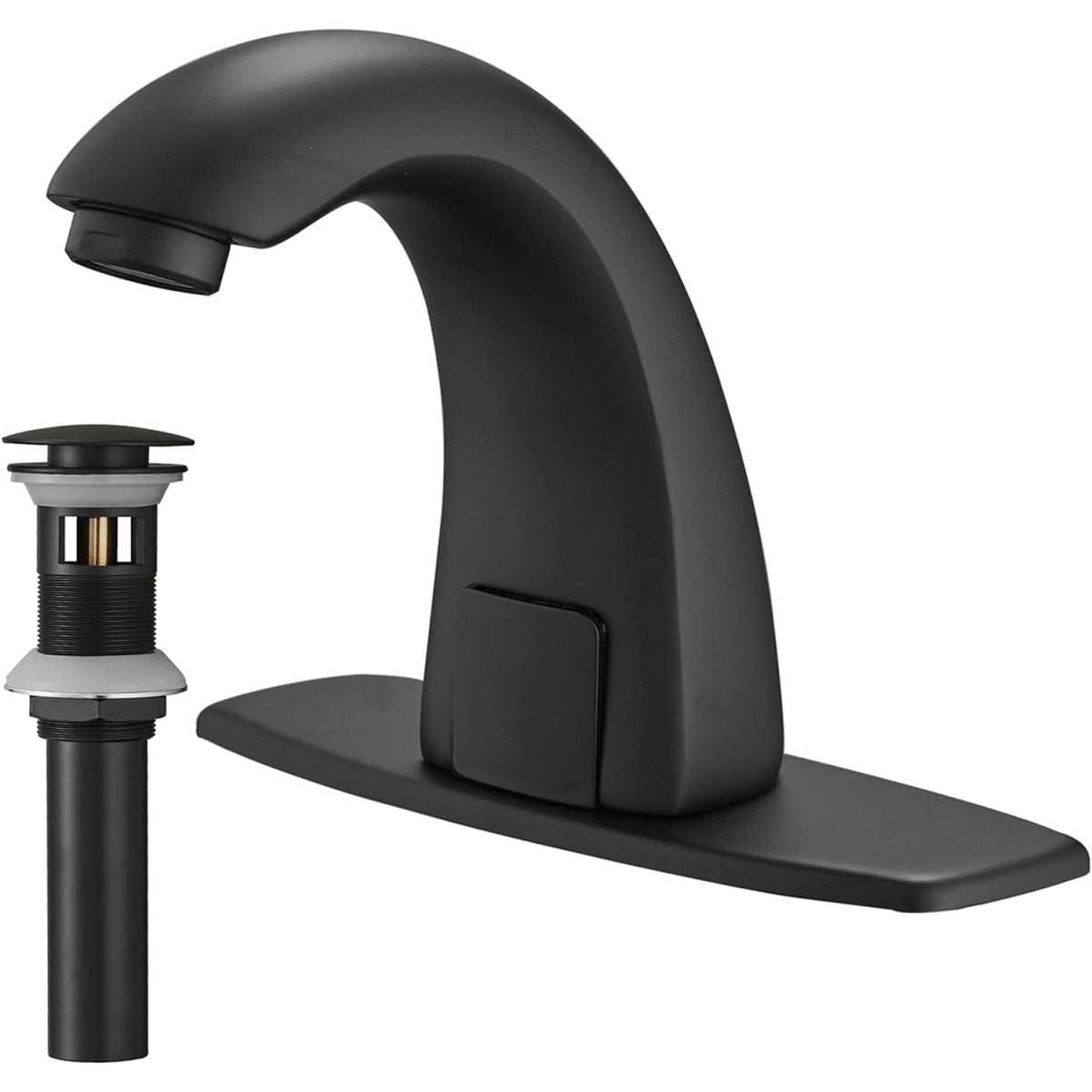 Touchless Single Hole Bathroom Faucet Black