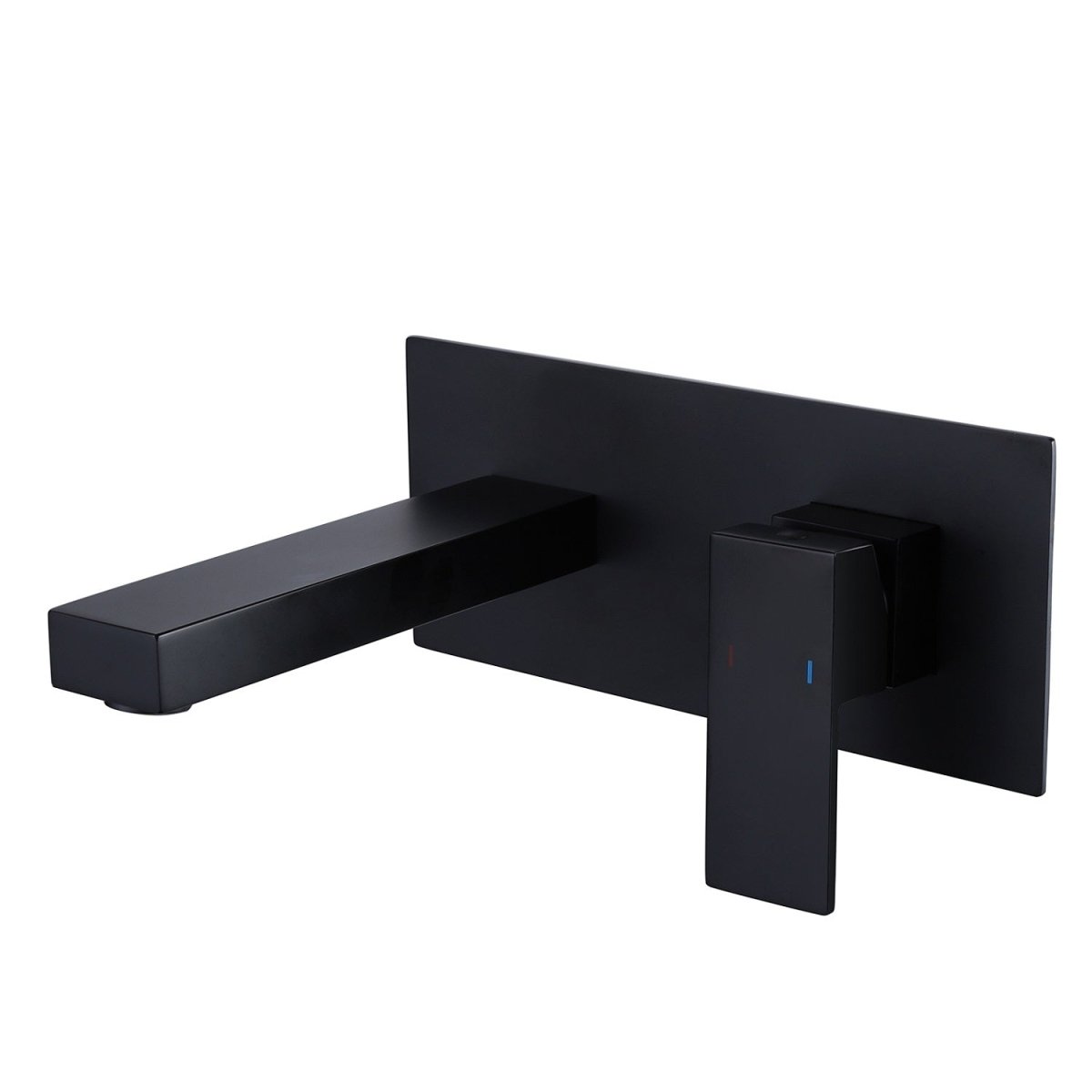 Single-Handle Wall Mount Bathroom Faucet Matte Black