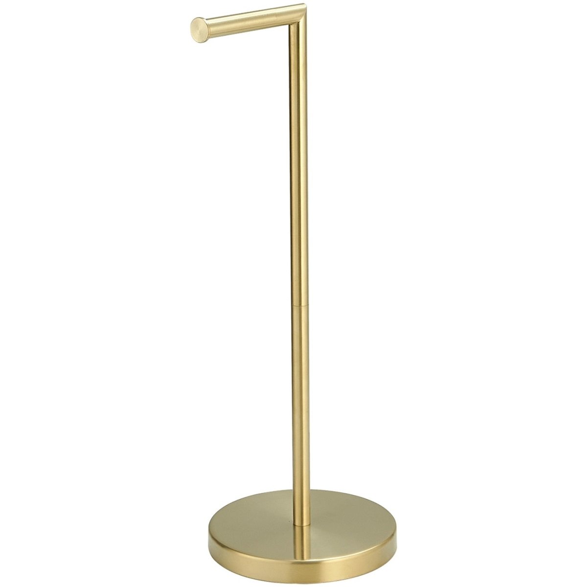 Bathroom Freestanding Toilet Paper Holder in Brushed Gold