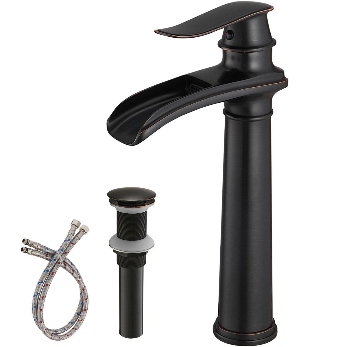 Waterfall Bathroom With Pop-up Drain Oil Rubbed Bronze