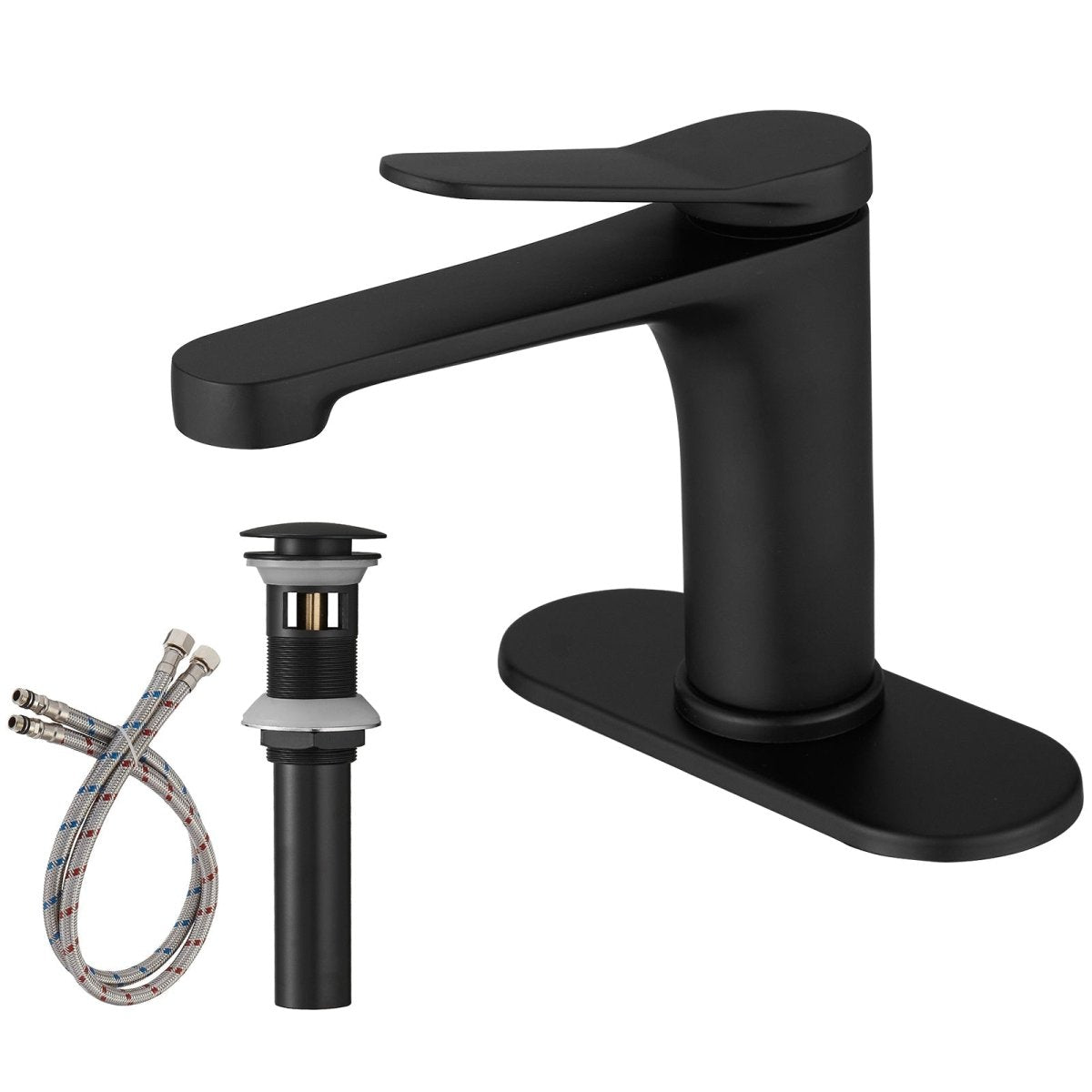 Single Hole Bathroom Faucet Lavatory Vessel Faucet Black