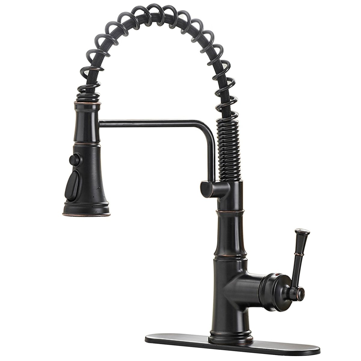 Single-Handle Pull-Down Sprayer Faucet Oil Rubbed Bronze