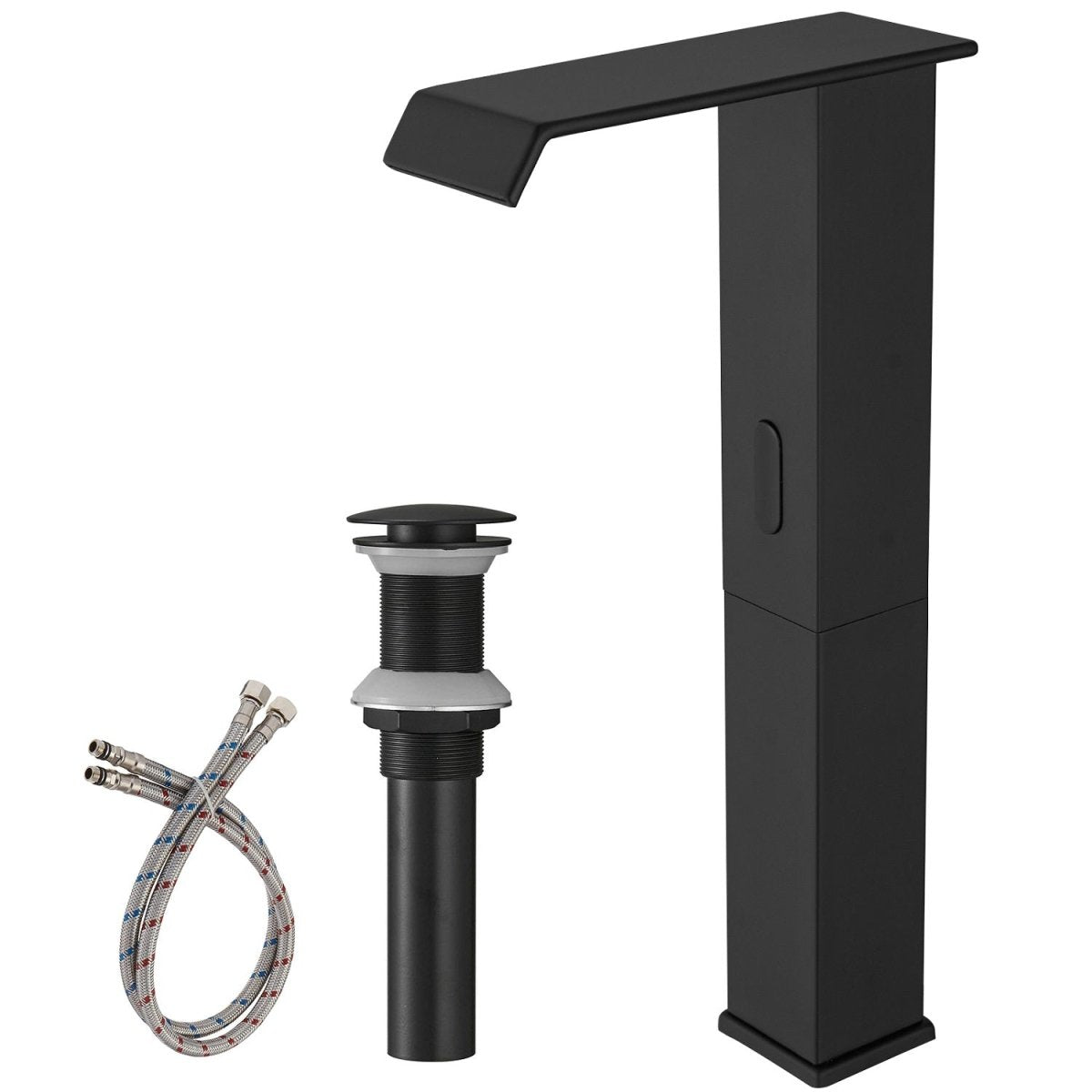 DC Automatic Sensor Touchless Bathroom Faucet Matte Black