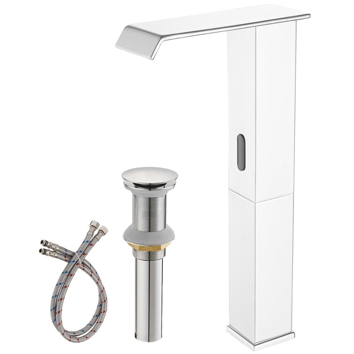 DC Automatic Sensor Touchless Bathroom Faucet Chrome