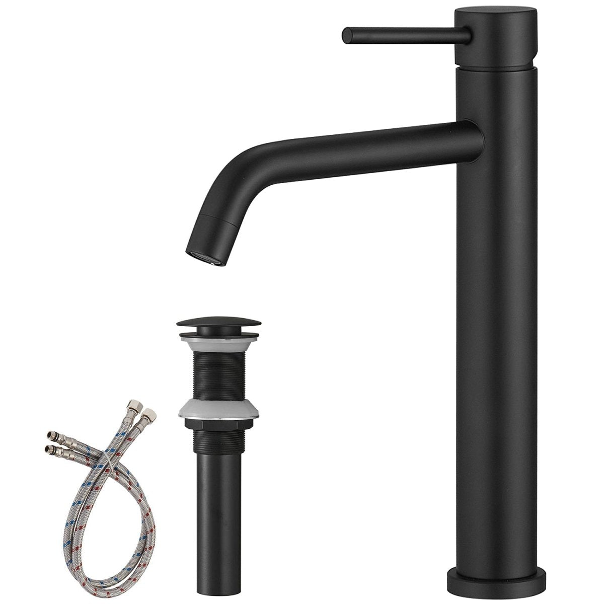 Single Hole Single Handle Vessel Sink Bathroom Faucet Black