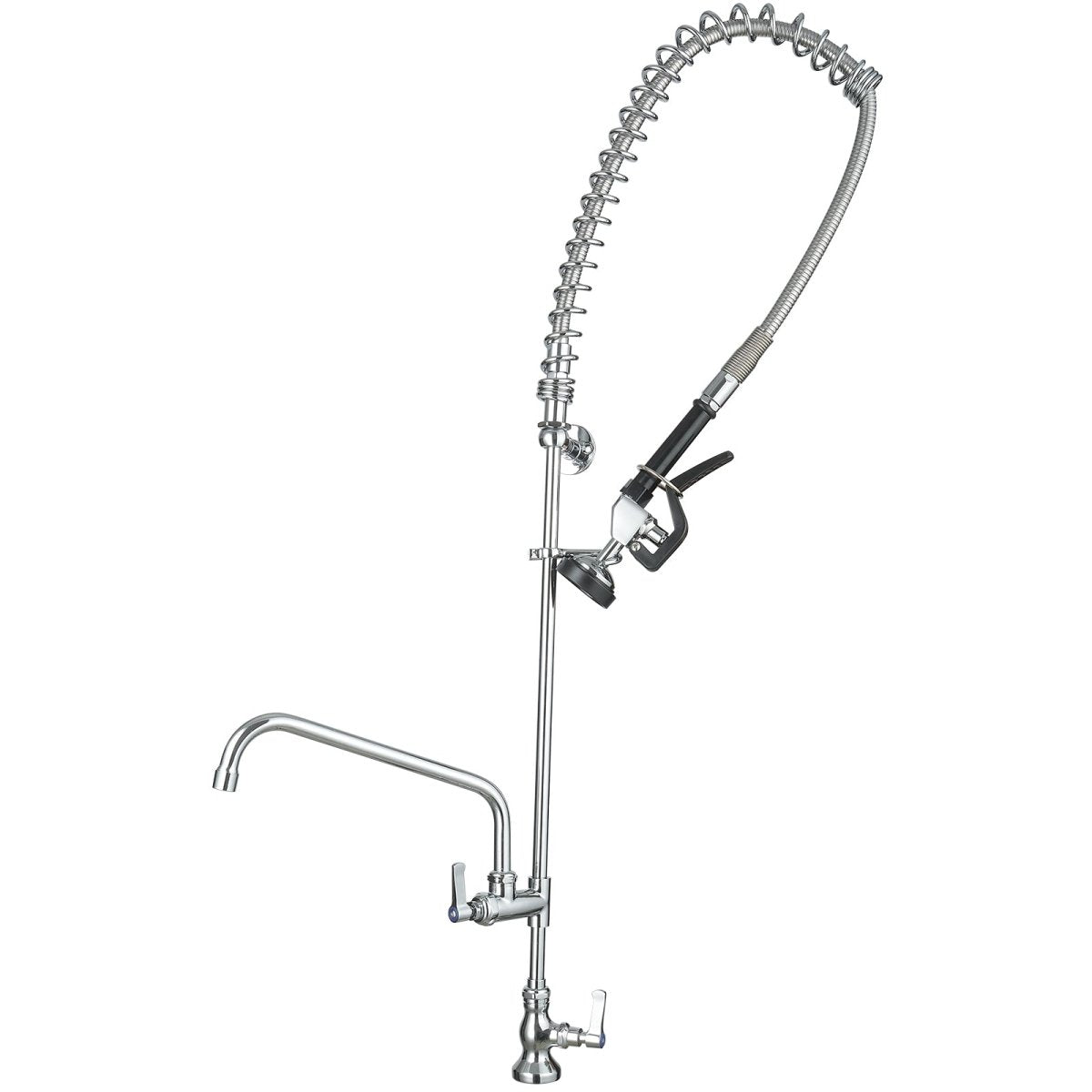 Wall Mount Pre-Rinse Spray Utility Kitchen Faucet Chrome