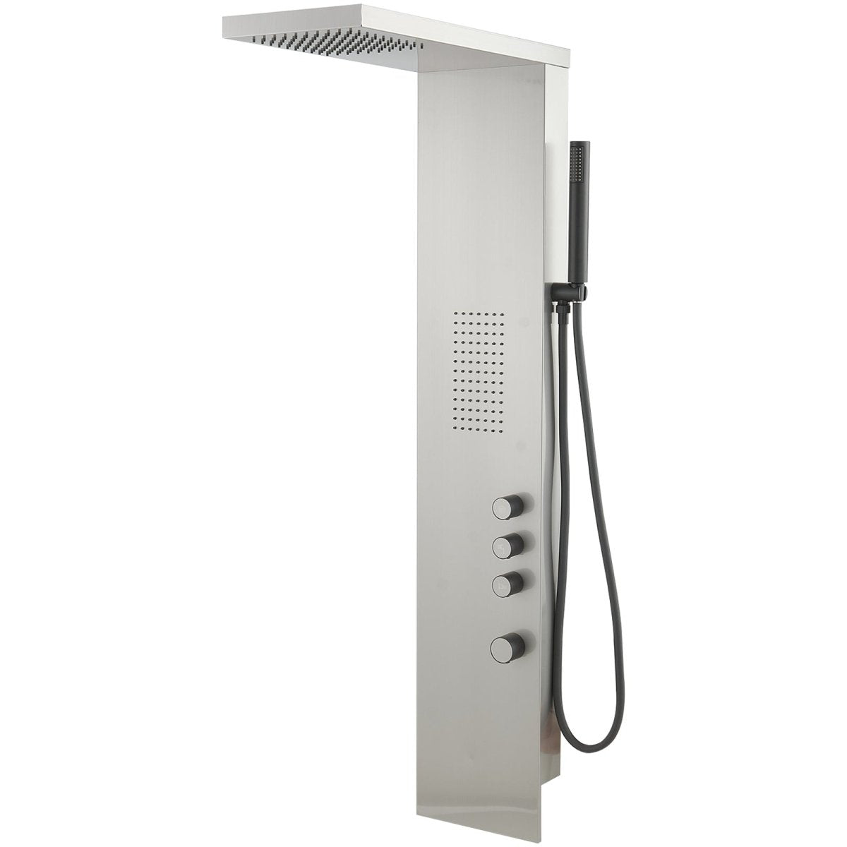 1-Jet Shower Panel System with Shower Head and Shower Wand Nickel