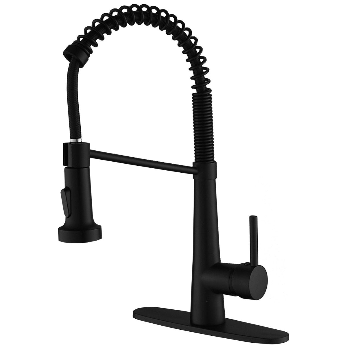 Two Functions Kitchen Faucet with Pull Down Sprayer Black