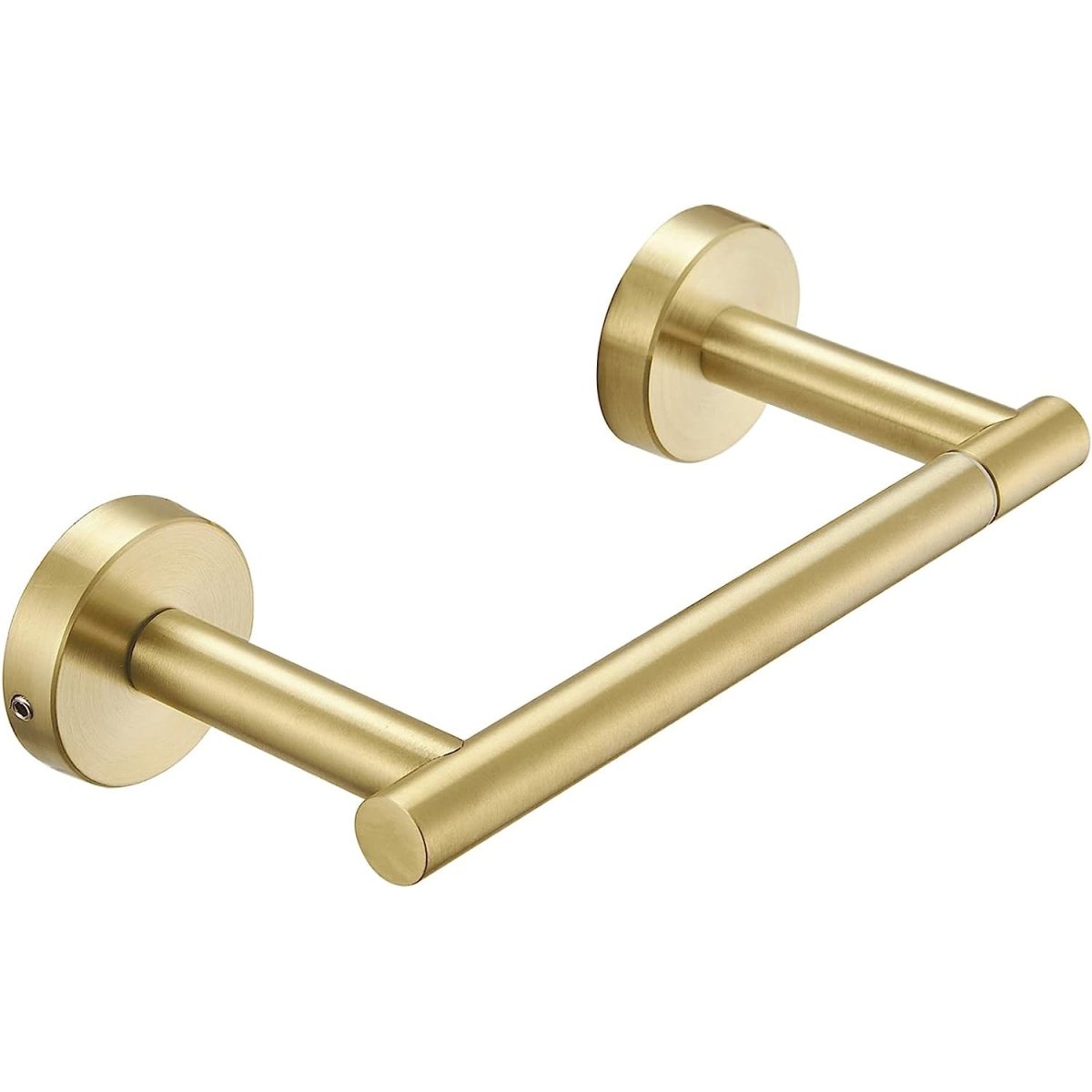 Double Post Pivoting Wall Mounted Toilet Paper Holder Gold