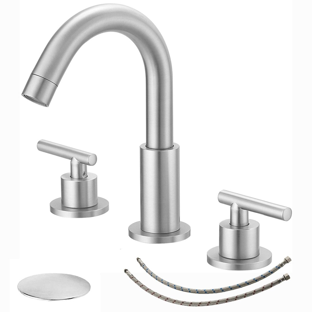 8 in. Widespread 2-Handle Bathroom Faucet Brushed Nickel