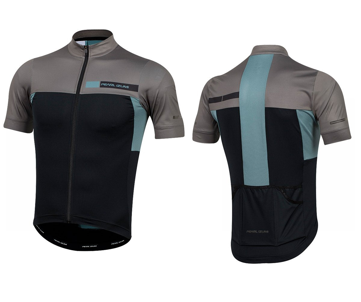 Pearl Izumi PRO Escape Short Sleeve Road Jersey - Black-Smoked Pearl Coast