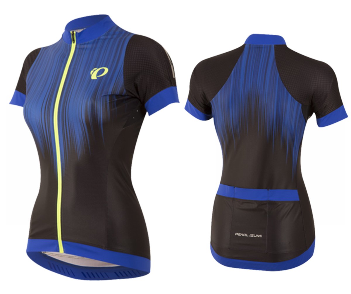 Pearl Izumi Pro Pursuit Short Sleeve Road Jersey - Womens - Dazzling Blue Streamline