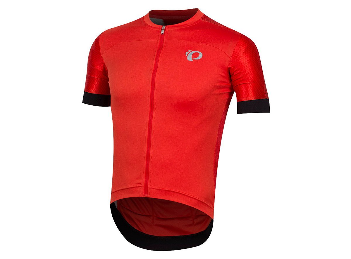 Pearl Izumi Elite Pursuit Speed Short Sleeve Road Jersey - Torch Red Stripe