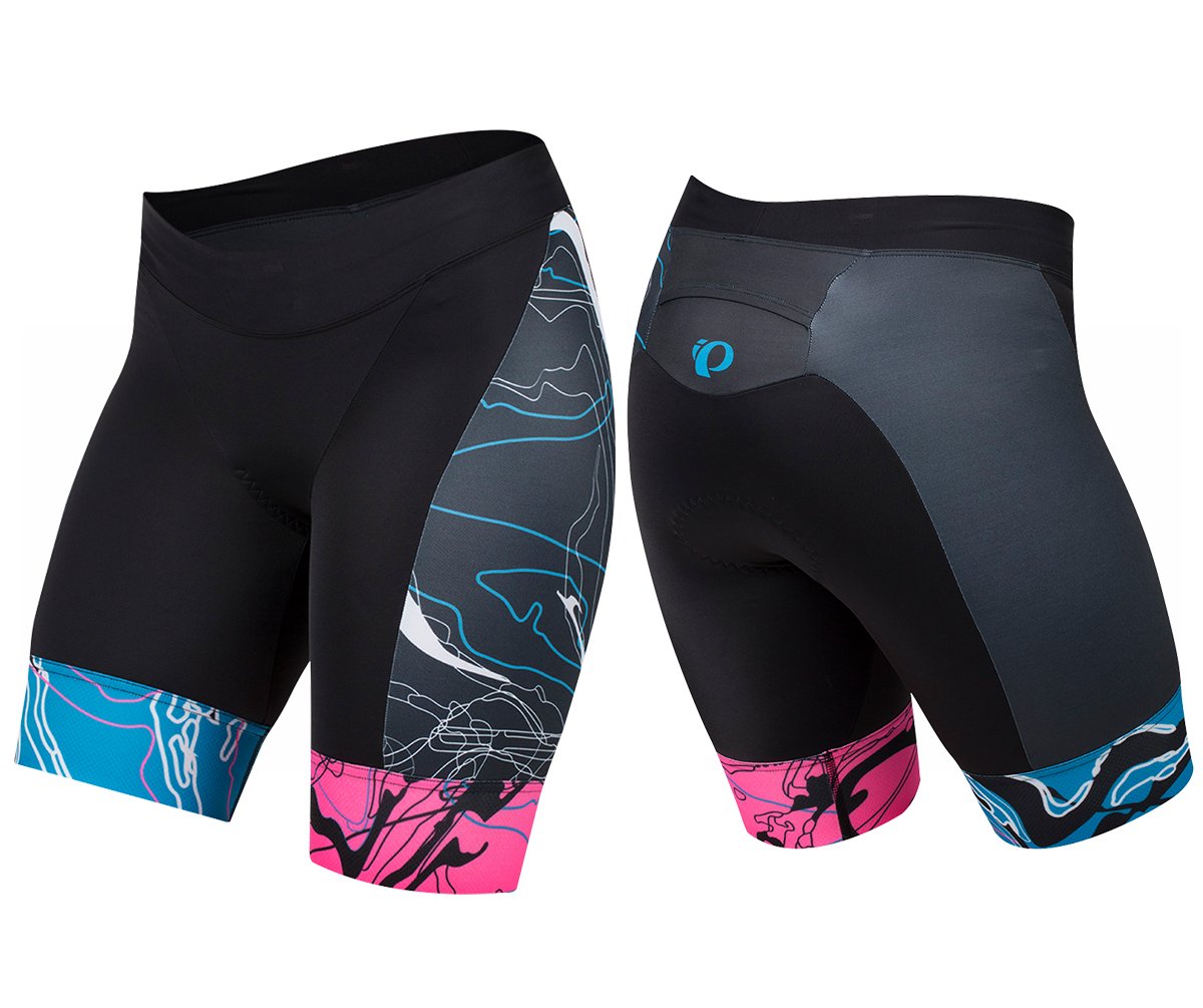 Pearl Izumi Elite Pursuit Graphic Tri Short - Womens - Screaming Pink Composite