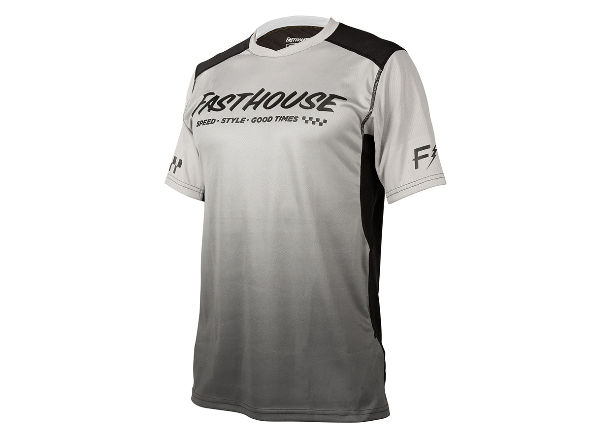 Fasthouse Alloy Slade Short Sleeve MTB Jersey - Gray-Black