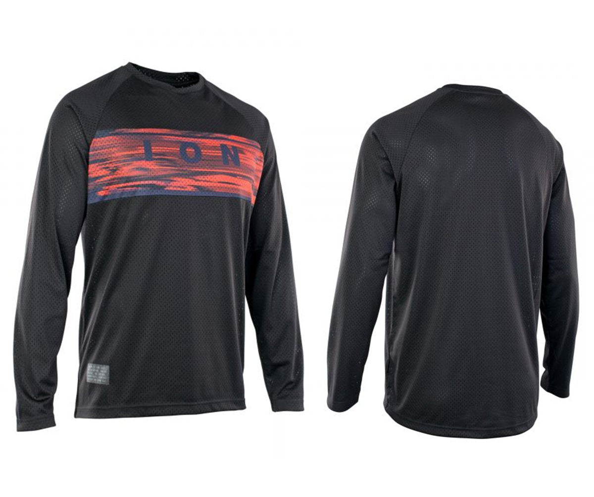 ION Scrub 2.0 Long Sleeve MTB Jersey - Black - 2021