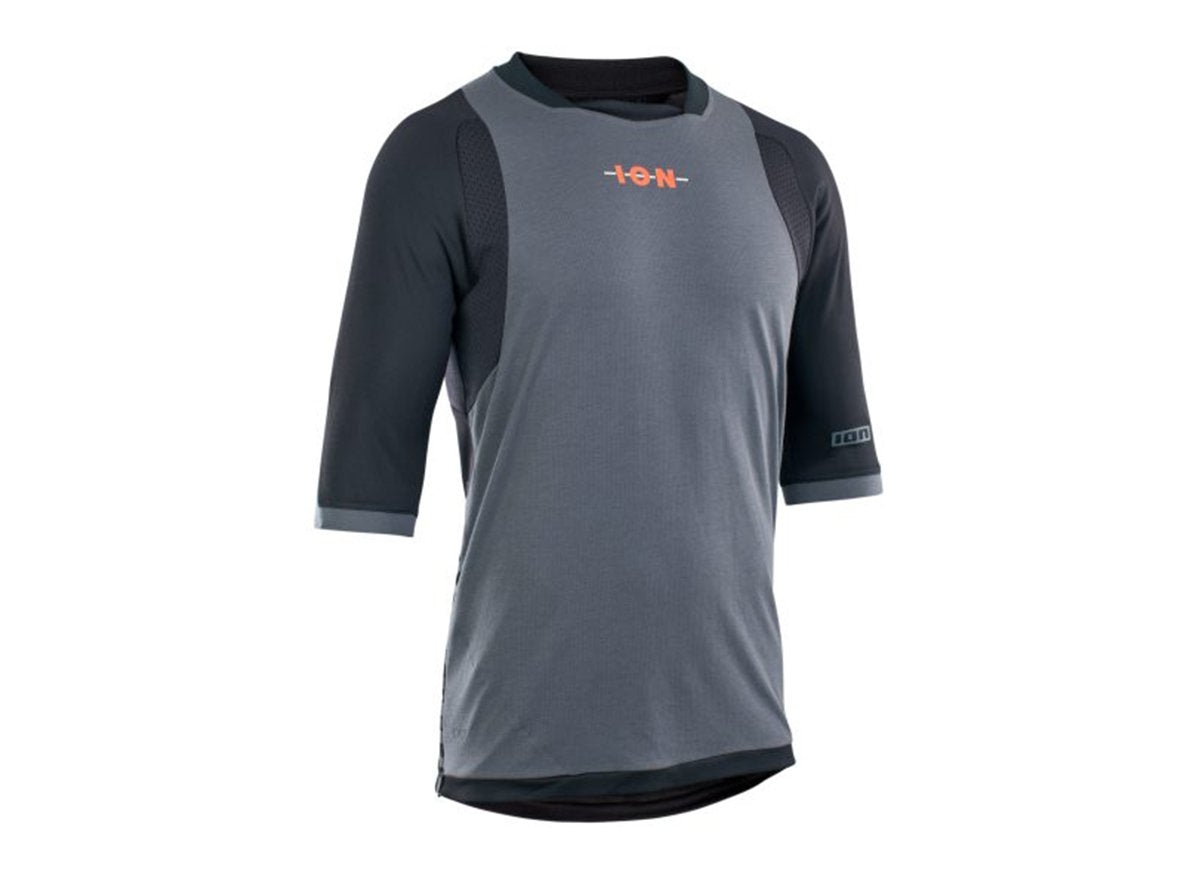 ION Scrub AMP 3/4 Sleeve MTB Jersey - Black - 2021