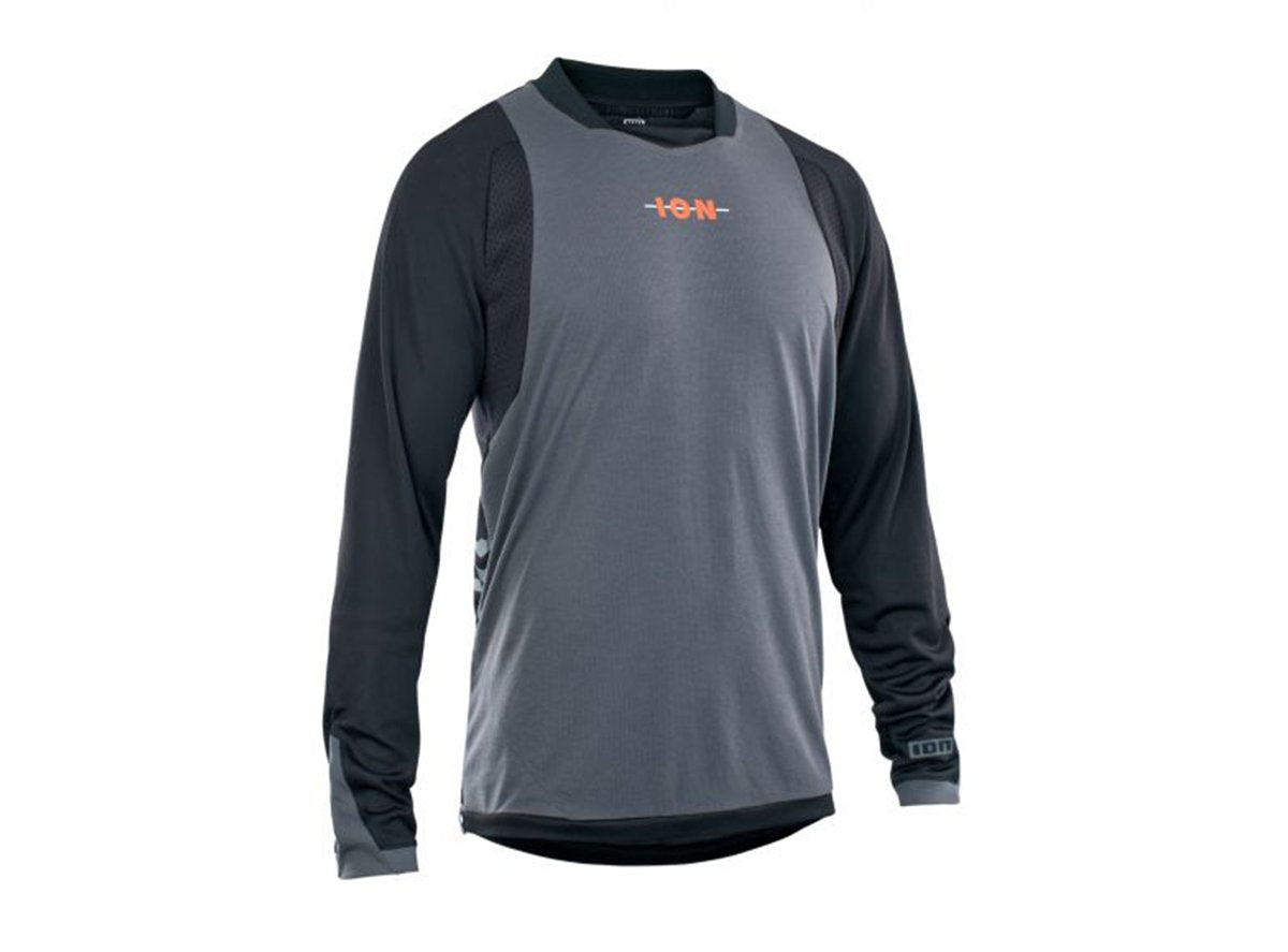 ION Scrub AMP Long Sleeve MTB Jersey - Black - 2021