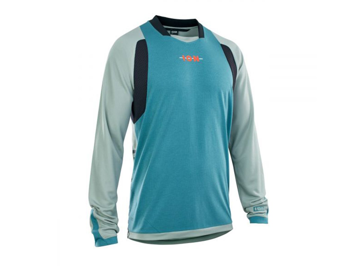 ION Scrub AMP Long Sleeve MTB Jersey - Tidal Green - 2021