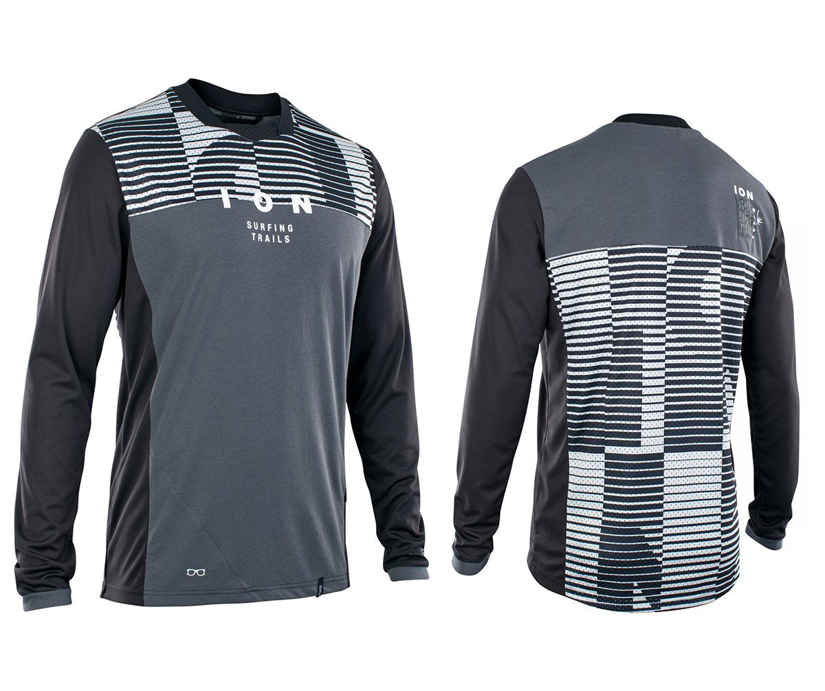 ION Scrub Mesh_ine Long Sleeve MTB Jersey - Black - 2021