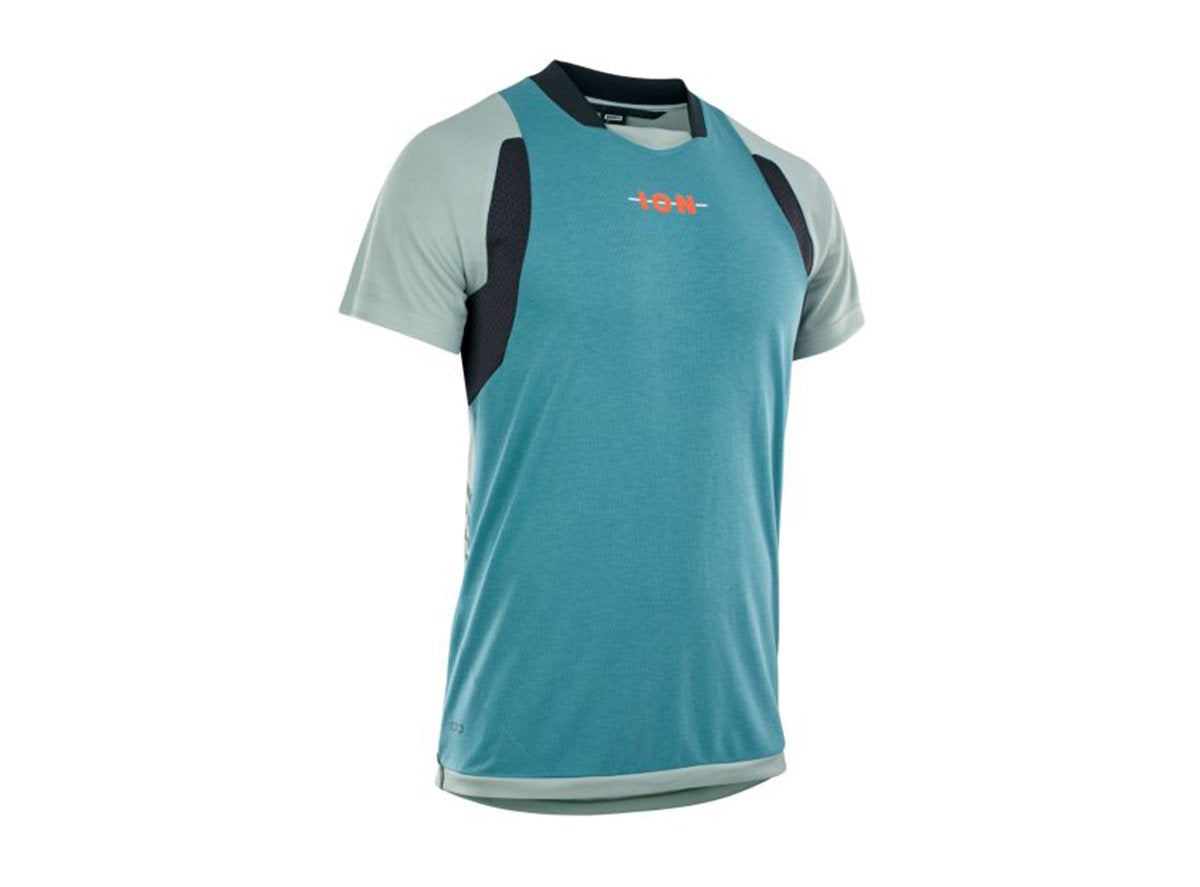 ION Scrub AMP Short Sleeve MTB Jersey - Tidal Green - 2021