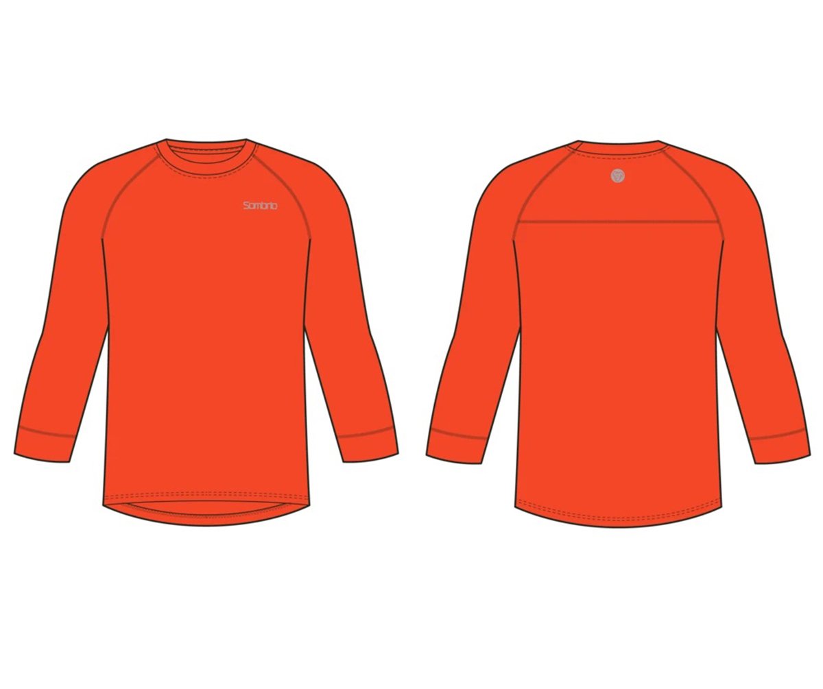 Sombrio Mayhem Long Sleeve MTB Jersey - Burnt Orange - 2021