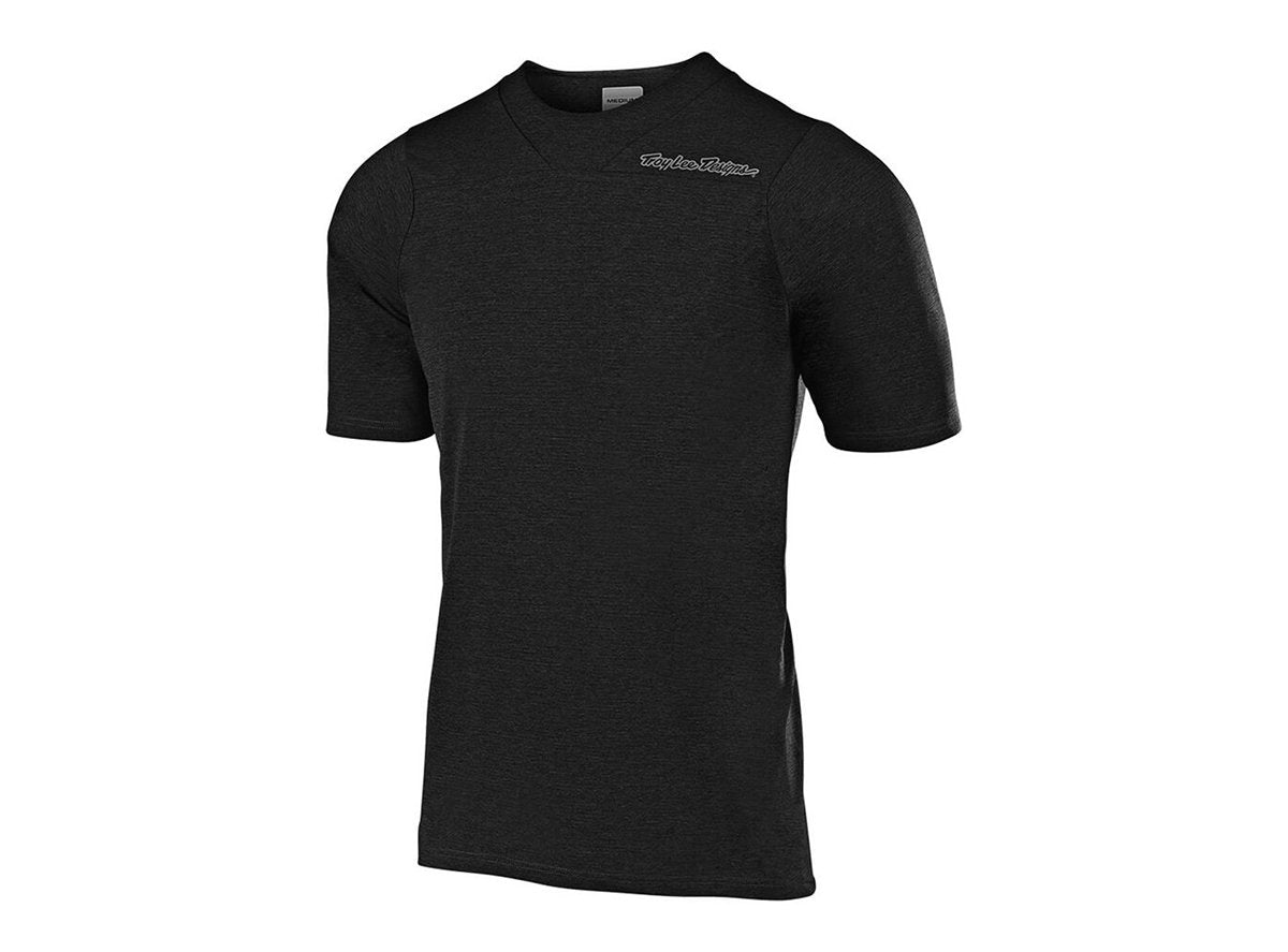 Troy Lee Designs Skyline Short Sleeve MTB Jersey - Solid - Youth - Black - 2019