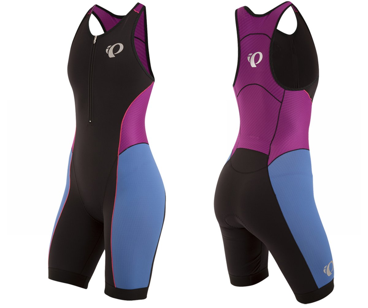 Pearl Izumi Elite Pursuit TRI Suit - Womens - Black-Sky Blue