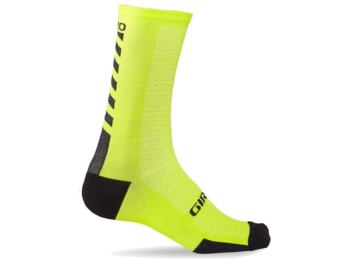 Giro HRC+ Merino Sock - Bright Lime-Black