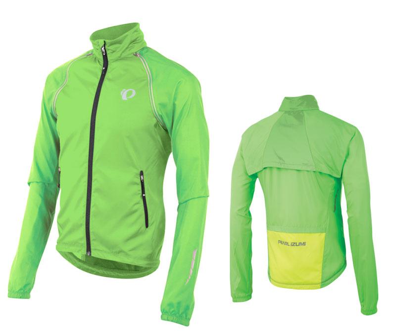 Pearl Izumi Elite Barrier Convertible Cycling Jacket - Screaming Green - 2018