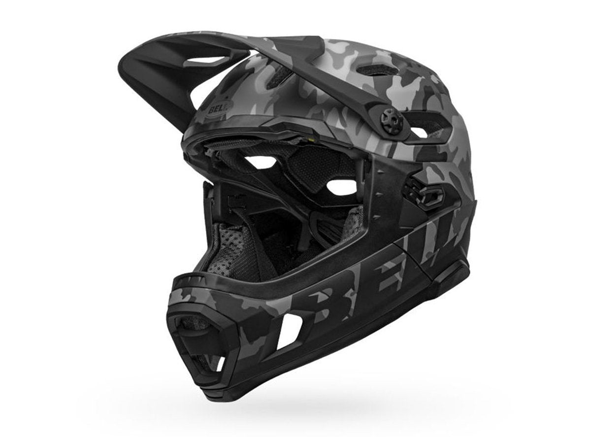 Bell Super DH Spherical Full Face Helmet - Matt Gloss Black-Camo