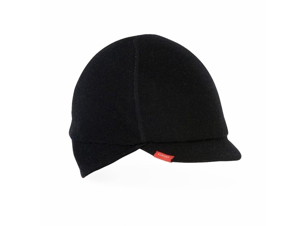 Giro Merino Wool Ear Flaps Under Helmet Cycling Cap - Black