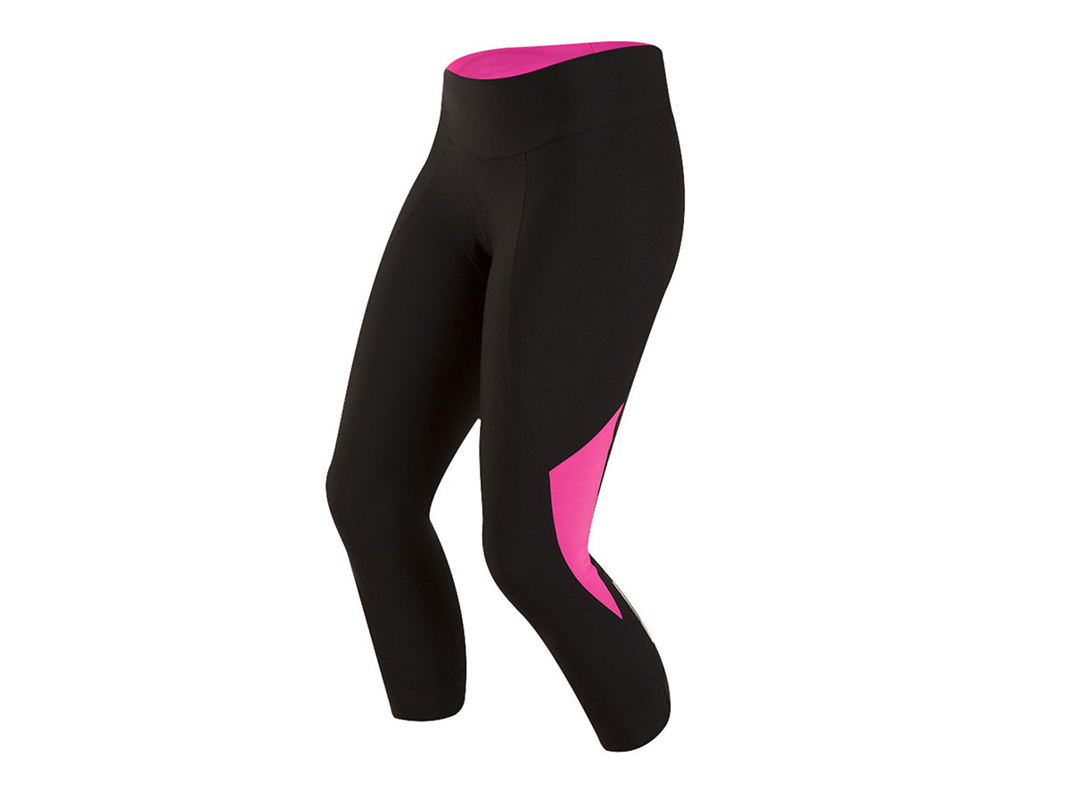 Pearl Izumi Select Pursuit 3/4 Tight - Womens - Black-Screaming Pink