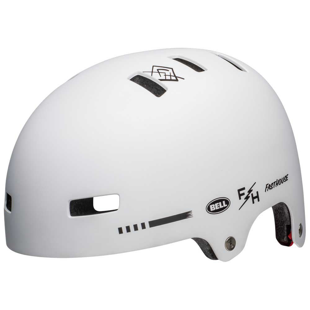 Bell Local BMX Helmet - Fasthouse Matt White