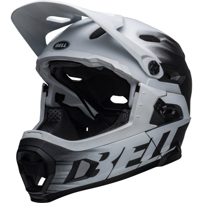 Bell Super DH Spherical Full Face Helmet - Matt Black-White