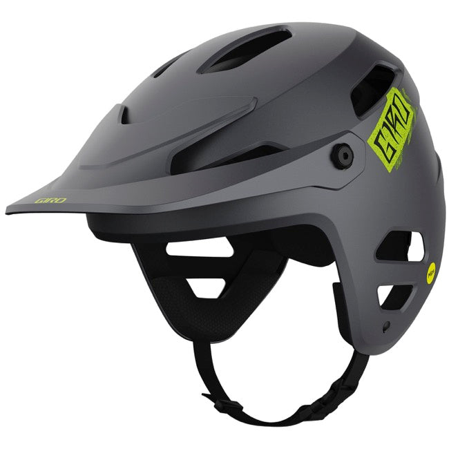 Giro Tyrant Spherical MTB Helmet - Matt Metallic Black-Ano Lime