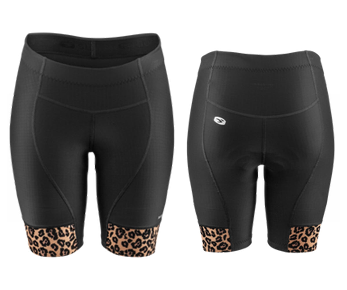 Sugoi Evolution Print Lycra Short - Womens - Black-Leopard