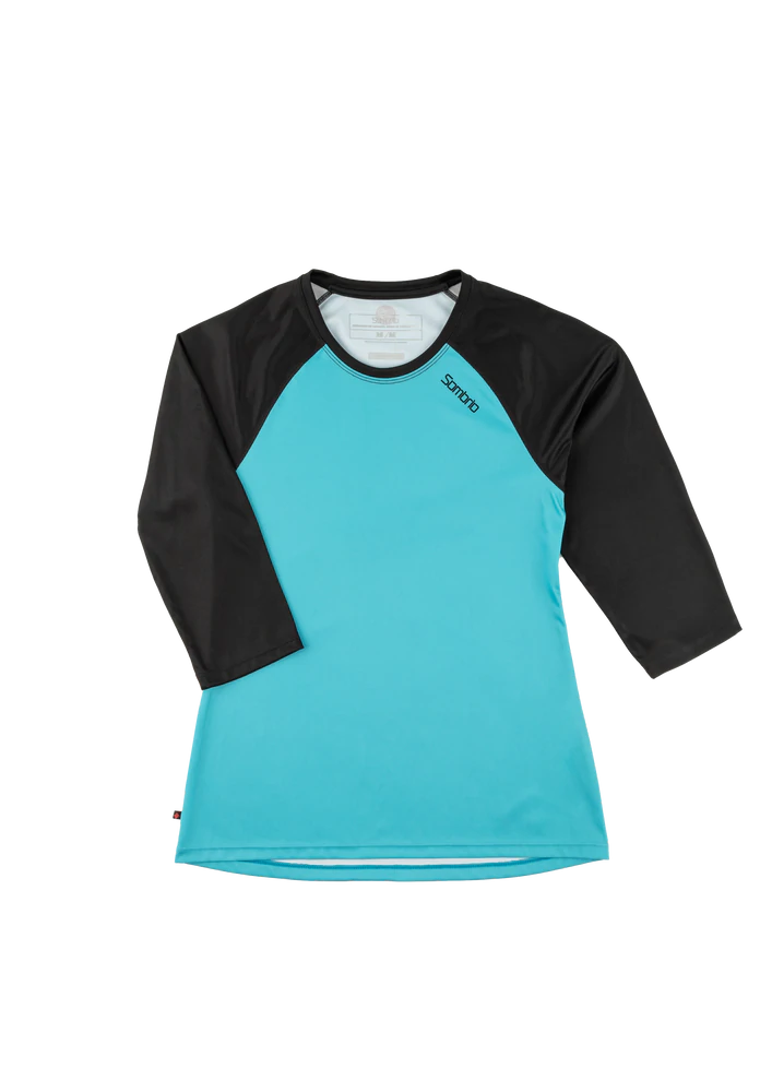 Sombrio Spruce 2 3/4 Sleeve MTB Jersey - Womens - Skyline Blue