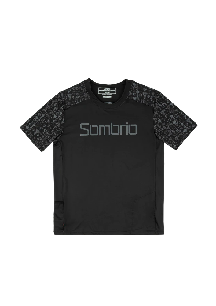 Sombrio Spur 2 Short Sleeve MTB Jersey - Mushroom Black