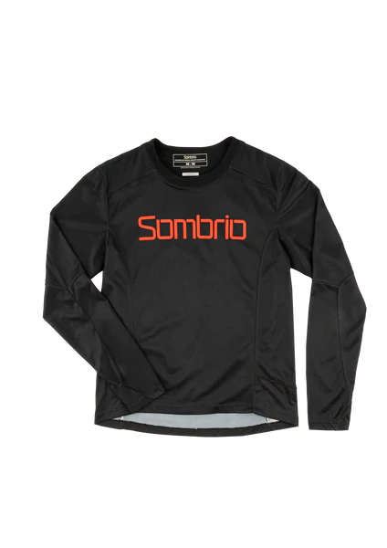 Sombrio Vanquish Long Sleeve MTB Jersey - Sombrio Black-Orange