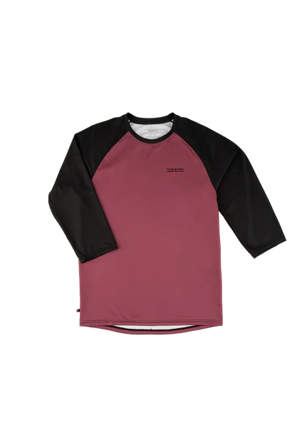 Sombrio Mayhem 2 Long Sleeve MTB Jersey - After Ride Wine