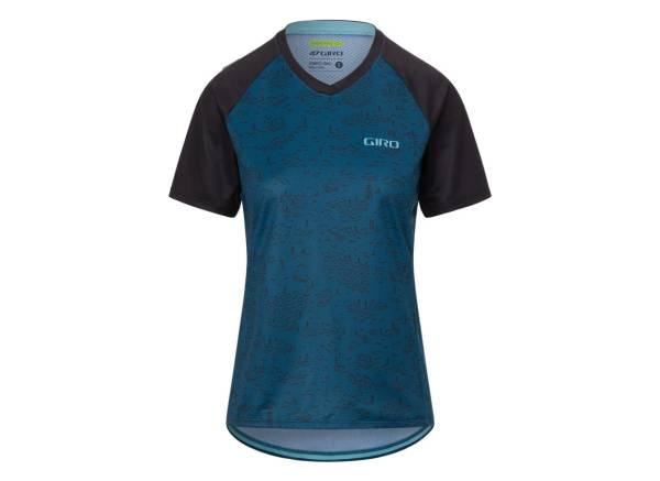 Giro Roust Short Sleeve MTB Jersey - Womens - Harbor Blue Scree